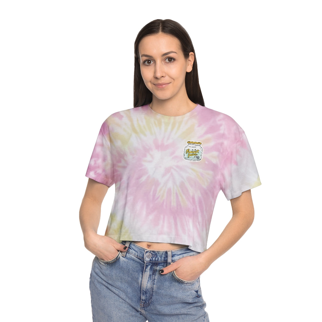 FEMINIST JUICE tie dye crop top